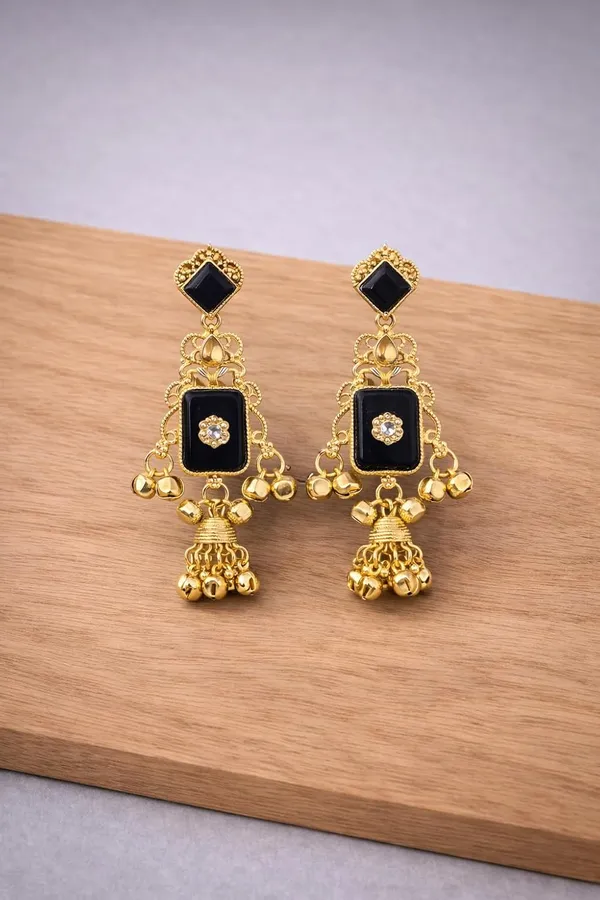 Black_Stone_Kashmiri_Gold_Tone_Ghungroo_Dangler_Earrings_For_Women