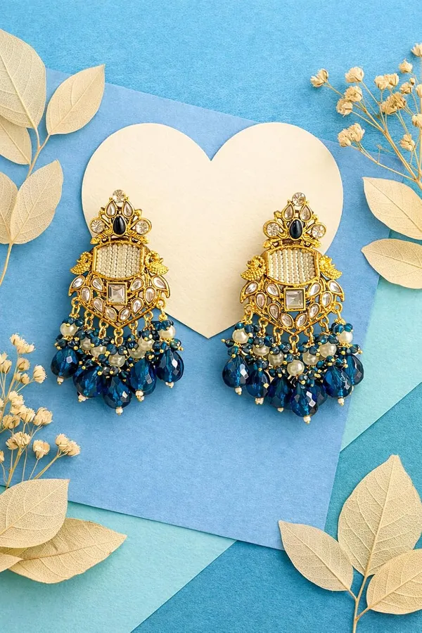 Gold_And_Blue_Alloy_Kundan_Chandelier_Pearl_Crystal_Drop_Earrings_For_Women