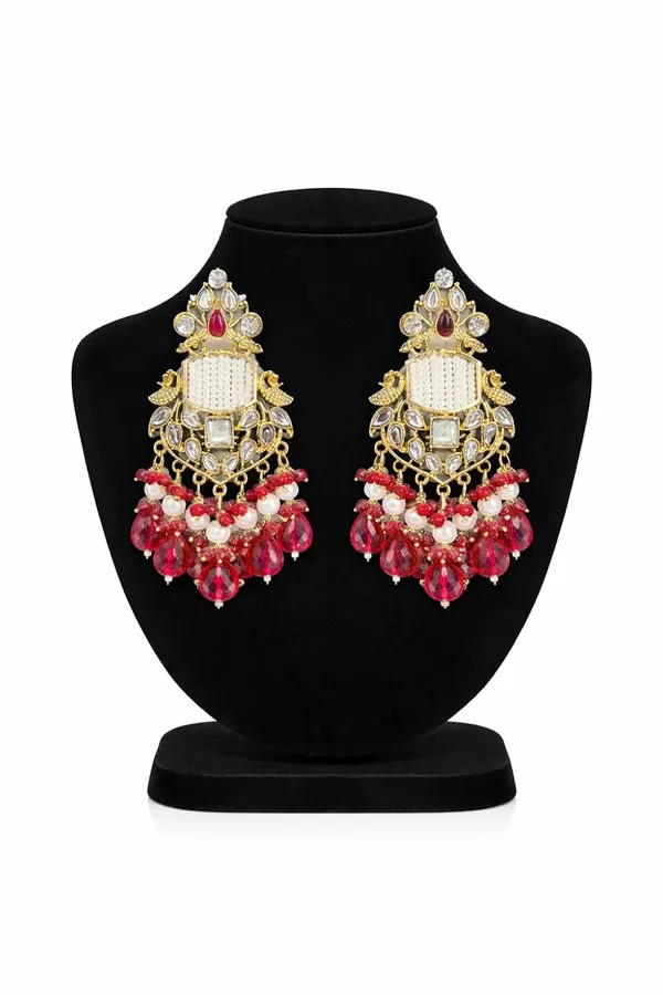 Ruby_Red_Kundan_Gold_Tone_Chandelier_Dangler_Earrings_For_Women