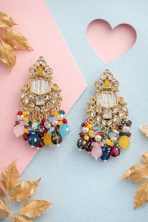 Multicolor_Kundan_Gold_Tone_Chandelier_Dangler_Earrings_For_Women