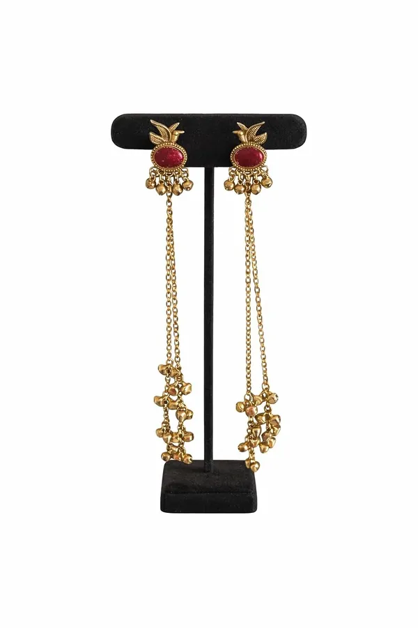 Ruby_Red_Alloy_Kashmiri_Long_Chain_Tassel_Dangler_Earrings_For_Women