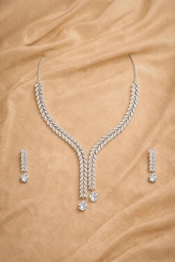 Zeeba_Jewels_Silver_Crystal_Y_Shape_Necklace_Set_With_Earrings_For_Women
