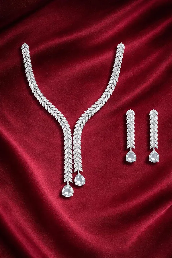 Zeeba_Jewels_Silver_Crystal_Y_Shape_Necklace_Set_With_Earrings_For_Women