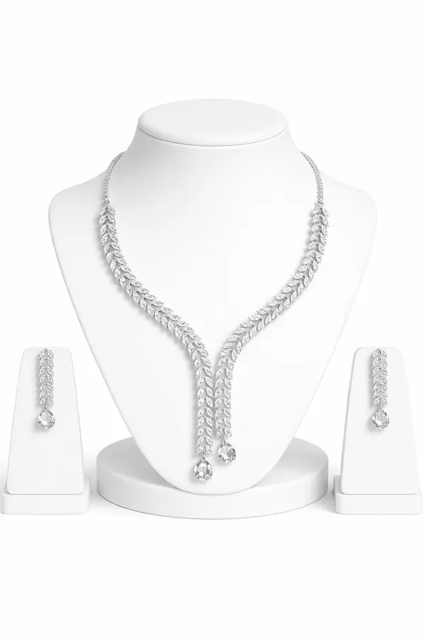 Zeeba_Jewels_Silver_Crystal_Y_Shape_Necklace_Set_With_Earrings_For_Women