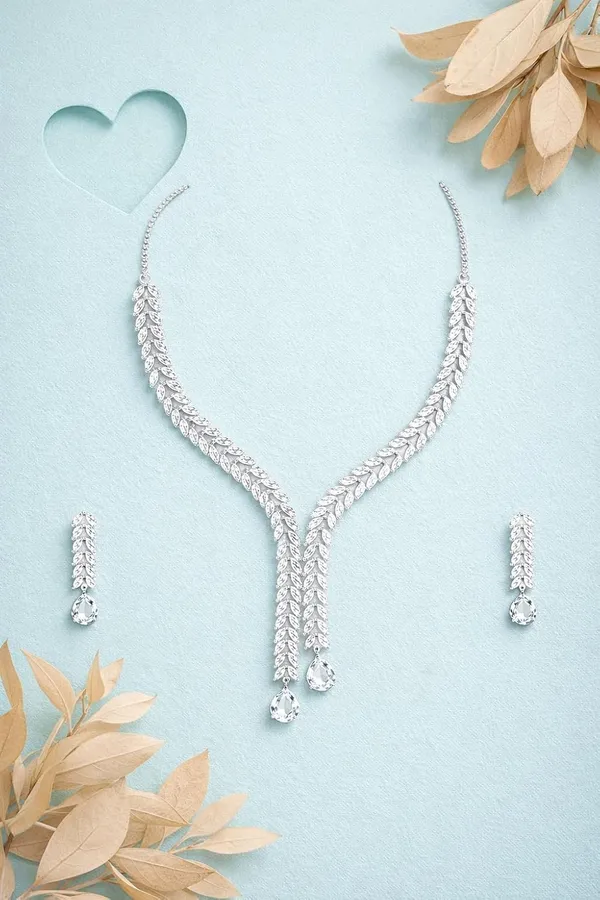 Zeeba_Jewels_Silver_Crystal_Y_Shape_Necklace_Set_With_Earrings_For_Women