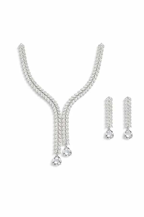 Zeeba_Jewels_Silver_Crystal_Y_Shape_Necklace_Set_With_Earrings_For_Women