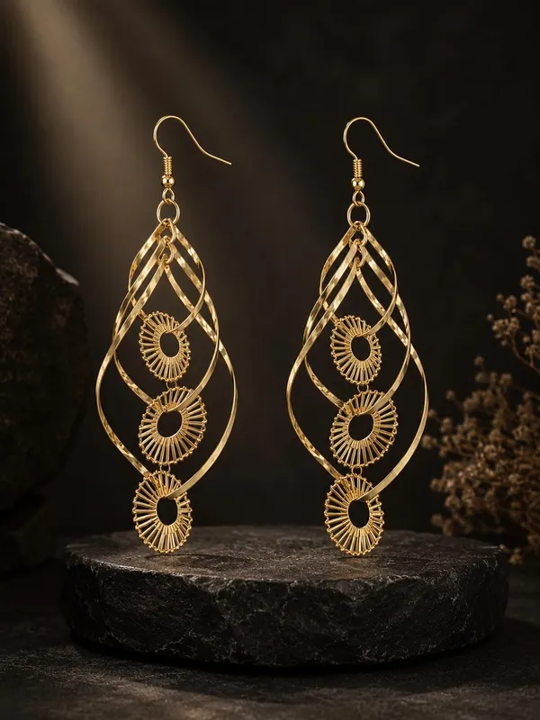 Gold_Alloy_Geometric_Long_Dangler_Fashion_Earrings_For_Women