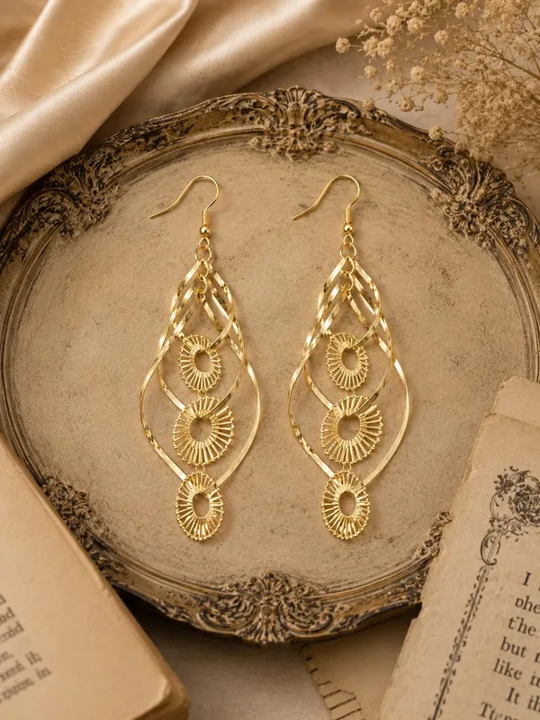 Gold_Alloy_Geometric_Long_Dangler_Fashion_Earrings_For_Women