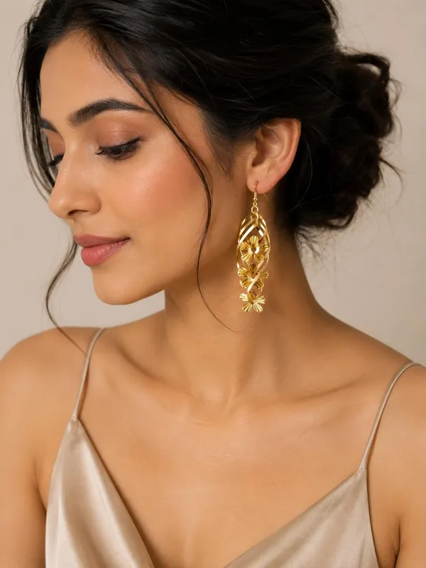 Gold_Alloy_Geometric_Long_Dangler_Fashion_Earrings_For_Women