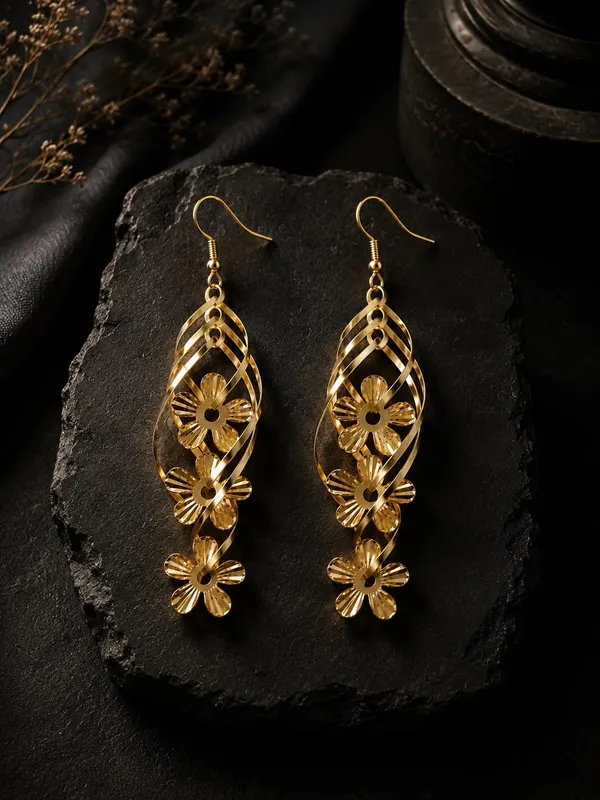 Gold_Alloy_Geometric_Long_Dangler_Fashion_Earrings_For_Women