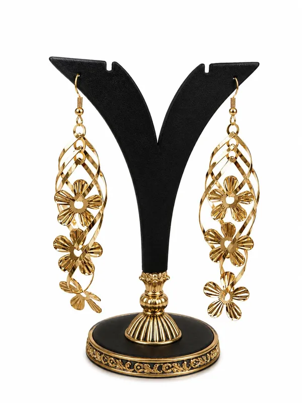 Gold_Alloy_Geometric_Long_Dangler_Fashion_Earrings_For_Women