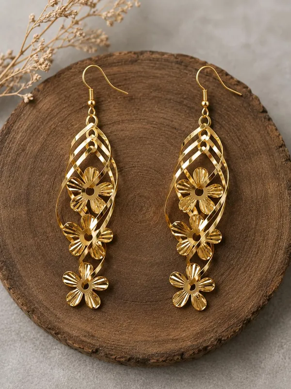 Gold_Alloy_Geometric_Long_Dangler_Fashion_Earrings_For_Women