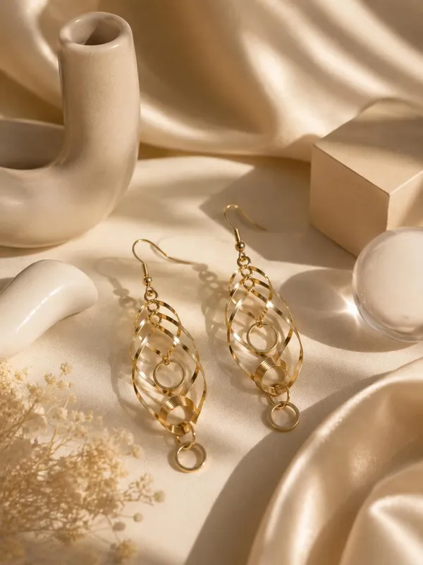 Gold_Alloy_Geometric_Long_Dangler_Fashion_Earrings_For_Women