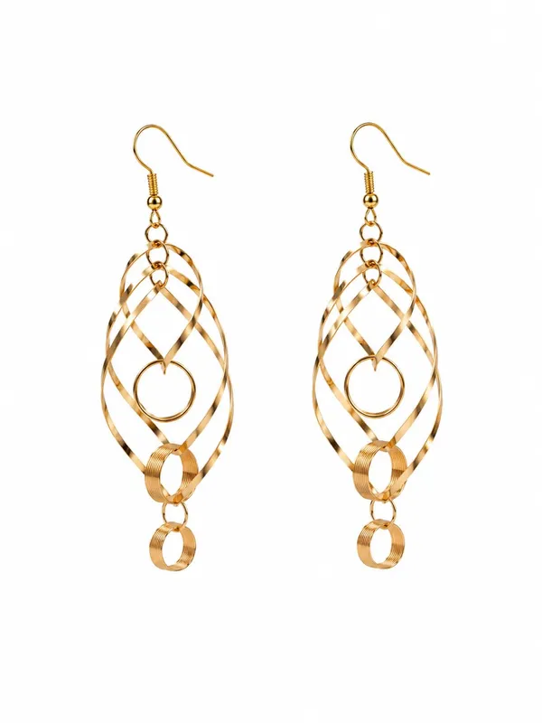 Gold_Alloy_Geometric_Long_Dangler_Fashion_Earrings_For_Women