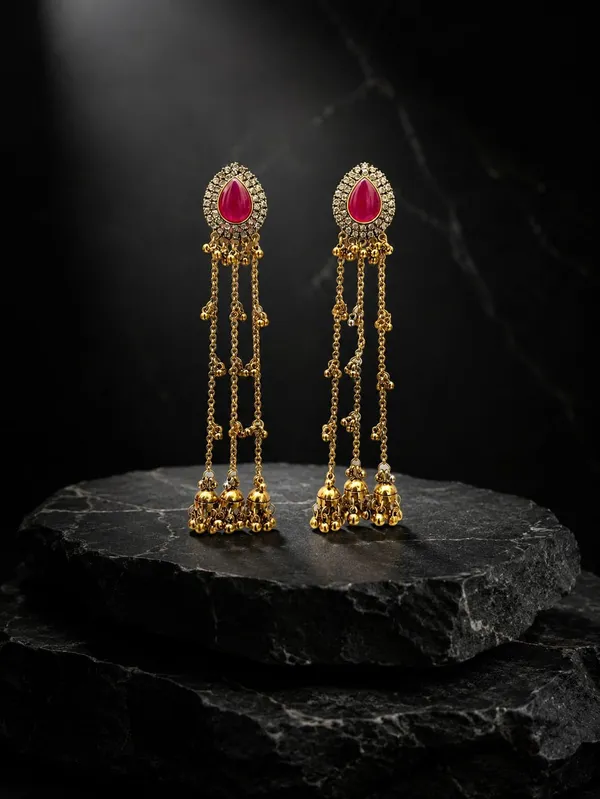 Rani_Pink_Gold_Plated_Alloy_Kashmiri_Long_Jhumki_Dangler_Earrings_For_Women