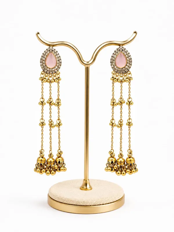 Gold_And_Baby_Pink_Alloy_Gold_Plated_Kashmiri_Jhumki_Dangler_Earrings_For_Women