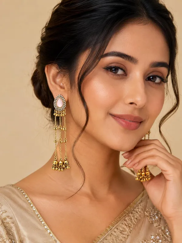Gold_And_Baby_Pink_Alloy_Gold_Plated_Kashmiri_Jhumki_Dangler_Earrings_For_Women