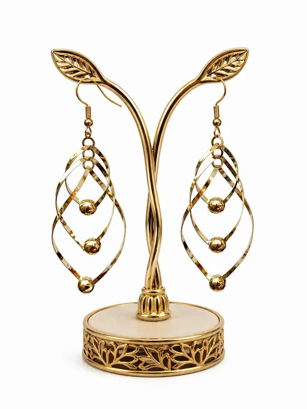 Gold_Alloy_Geometric_Long_Dangler_Fashion_Earrings_For_Women