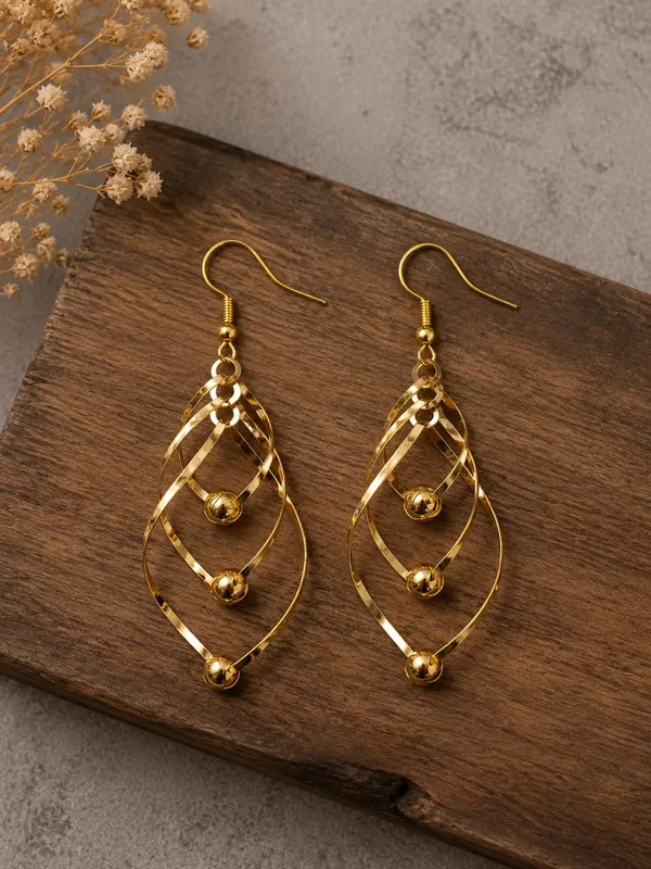 Gold_Alloy_Geometric_Long_Dangler_Fashion_Earrings_For_Women