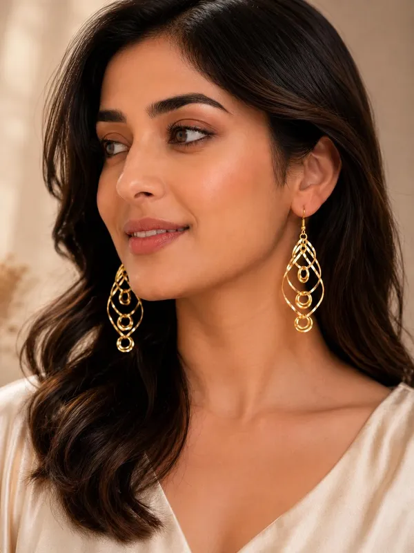 Gold_Alloy_Geometric_Long_Drop_Earrings_For_Women