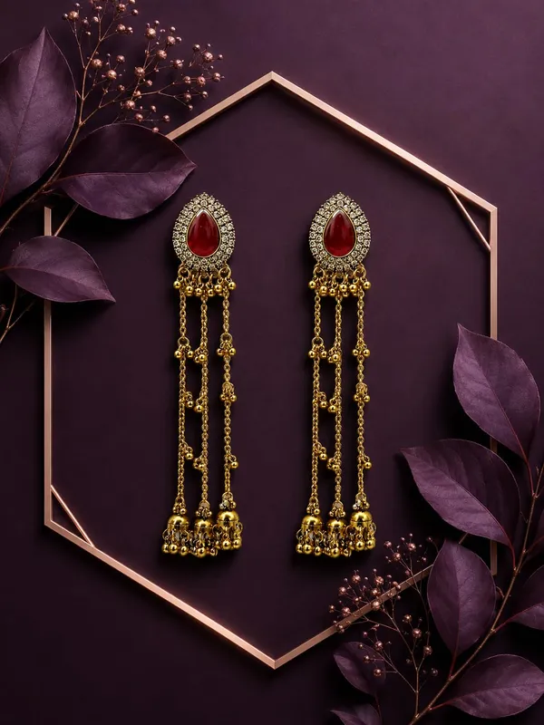 Gold_And_Ruby_Red_Gold_Plated_Alloy_Kashmiri_Long_Jhumki_Dangler_Earrings_For_Women