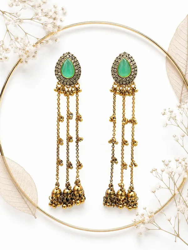 Mint_Green_Gold_Plated_Alloy_Kashmiri_Long_Jhumki_Dangler_Earrings_For_Women