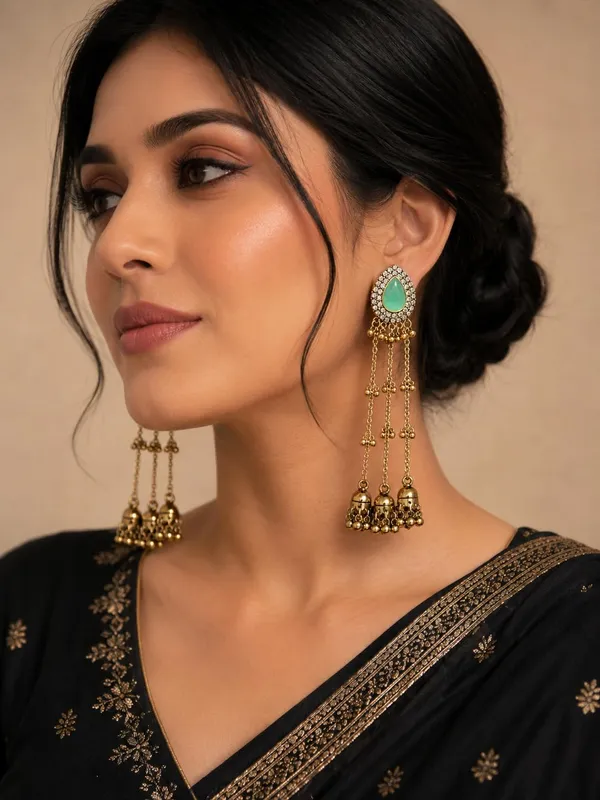 Mint_Green_Gold_Plated_Alloy_Kashmiri_Long_Jhumki_Dangler_Earrings_For_Women