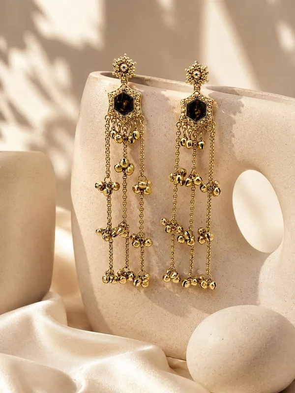 Black_And_Gold_Amber_Alloy_Kashmiri_Ghungroo_Long_Dangler_Earrings_For_Women