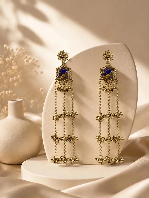 Royal_Purple_And_Gold_Alloy_Kashmiri_Ghungroo_Long_Dangler_Earrings_For_Women
