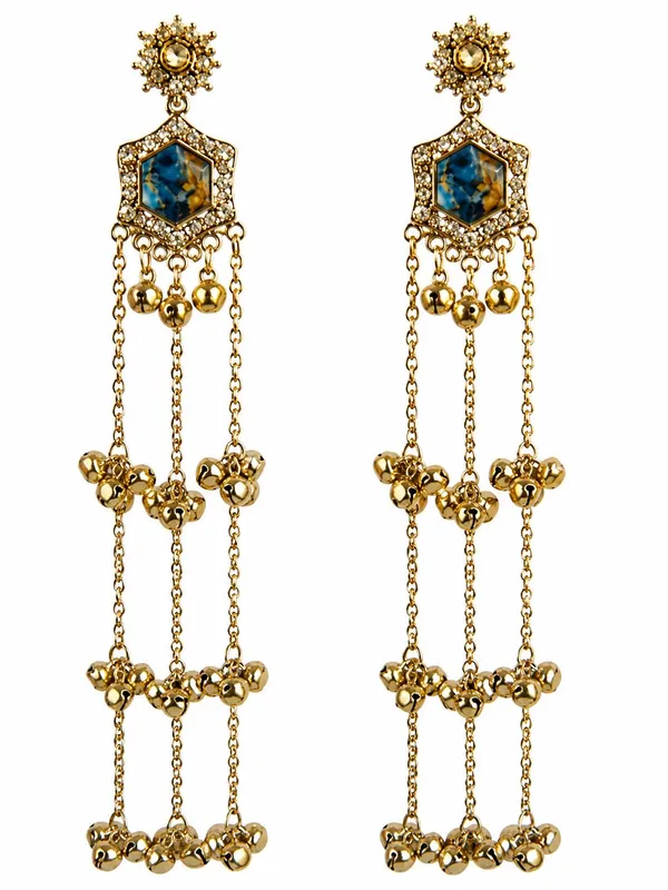 Gold_And_Ocean_Blue_Alloy_Kashmiri_Ghungroo_Long_Dangler_Earrings_For_Women