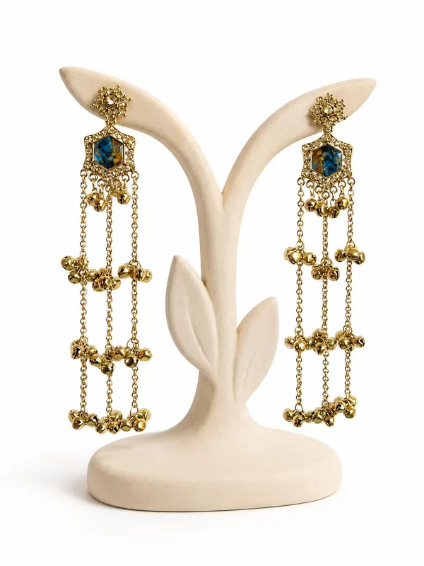 Gold_And_Ocean_Blue_Alloy_Kashmiri_Ghungroo_Long_Dangler_Earrings_For_Women