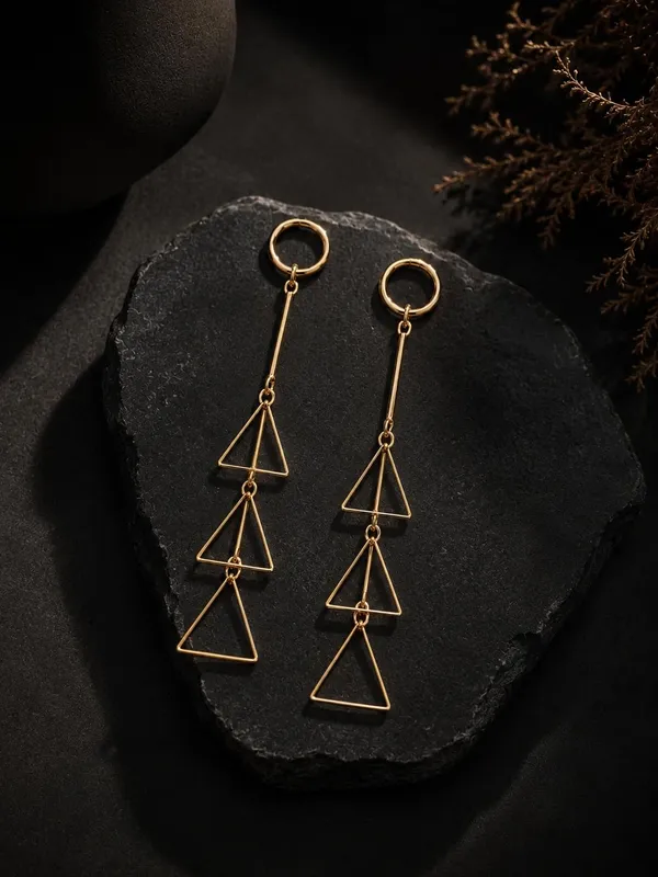 Gold_Alloy_Geometric_Heart_Ball_Drop_Earrings_For_Women