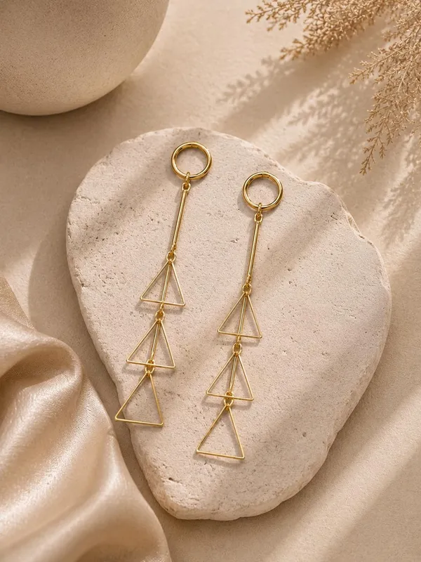 Gold_Alloy_Geometric_Heart_Ball_Drop_Earrings_For_Women