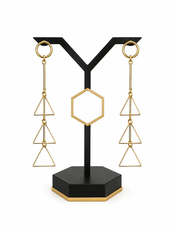 Gold_Alloy_Geometric_Heart_Ball_Drop_Earrings_For_Women
