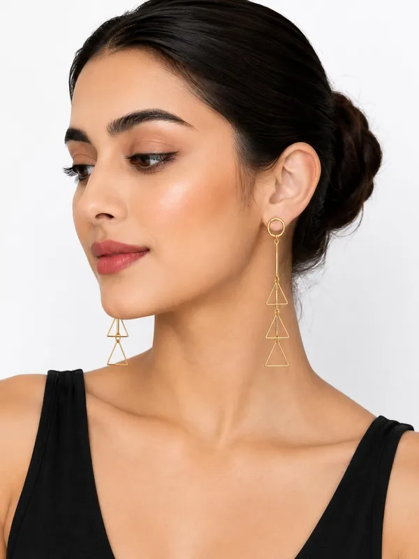 Gold_Alloy_Geometric_Heart_Ball_Drop_Earrings_For_Women