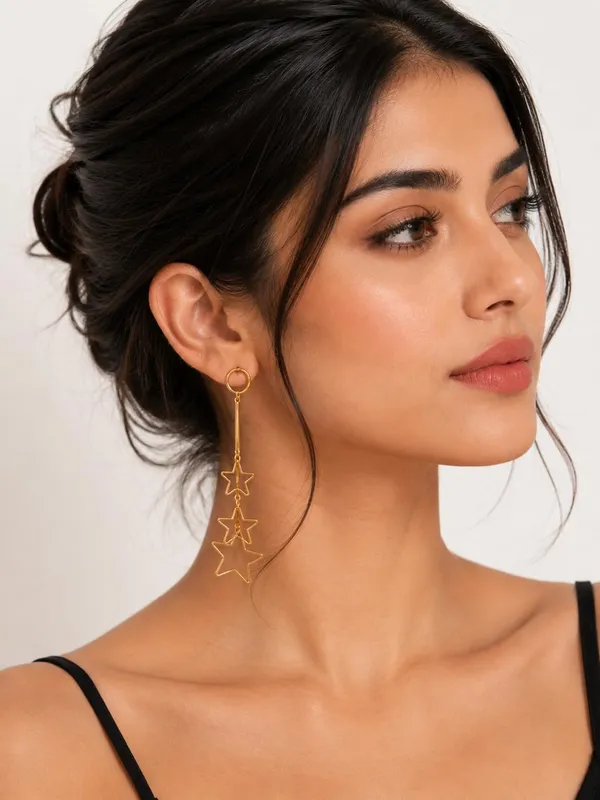 Gold_Alloy_Geometric_Minimalist_Front_Back_Earrings_For_Women