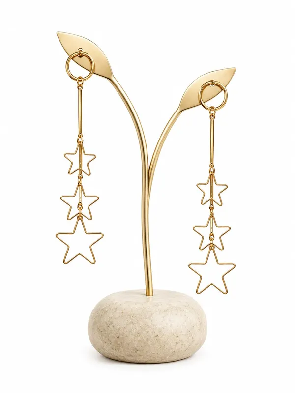 Gold_Alloy_Geometric_Minimalist_Front_Back_Earrings_For_Women