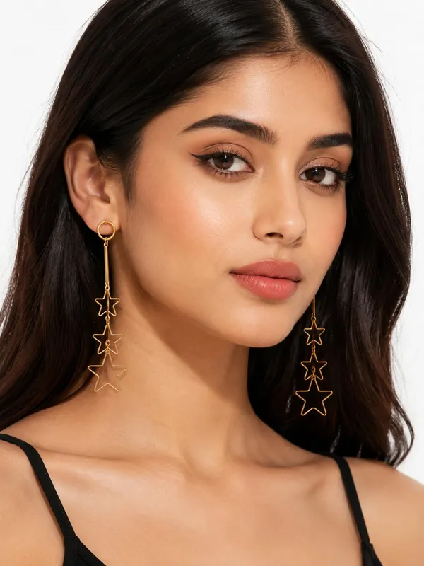 Gold_Alloy_Geometric_Minimalist_Front_Back_Earrings_For_Women