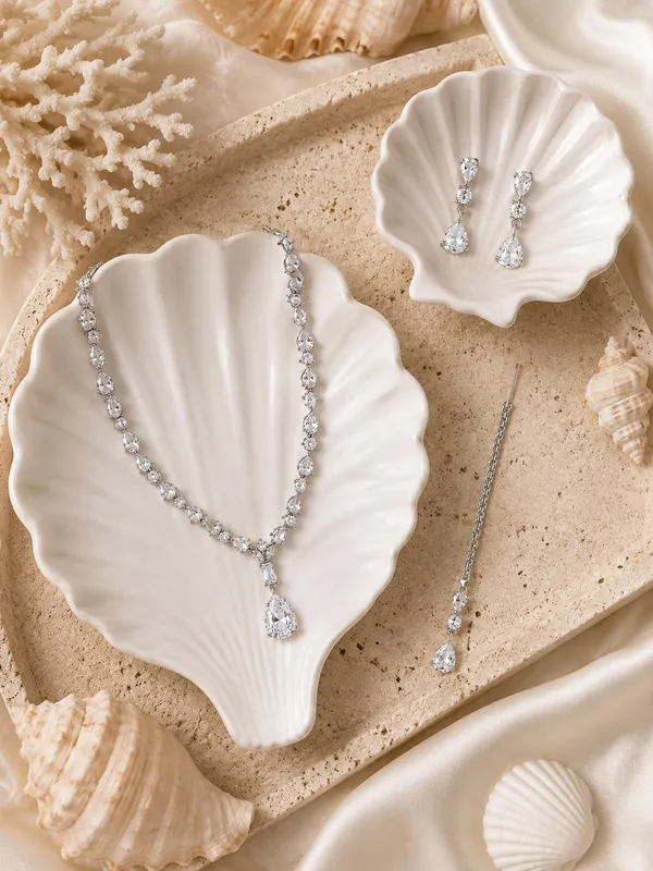 Zeeba_Jewels_Silver_Rhodium_Pear_Cut_Crystal_Bridal_Jewellery_Set_For_Women