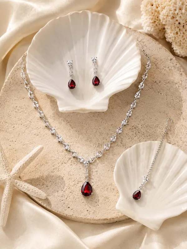 Ruby_Teardrop_Crystal_Necklace_&_Earrings_Set_–_Elegant_Bridal_Jewelry