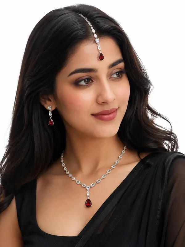 Ruby_Teardrop_Crystal_Necklace_&_Earrings_Set_–_Elegant_Bridal_Jewelry