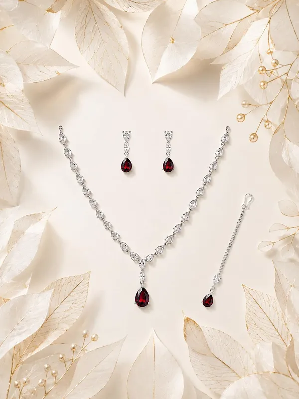 Ruby_Teardrop_Crystal_Necklace_&_Earrings_Set_–_Elegant_Bridal_Jewelry