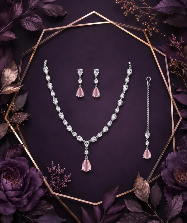 Zeeba_Jewels_Silver_Blush_Pink_Rhodium_Crystal_Bridal_Jewellery_Set_For_Women