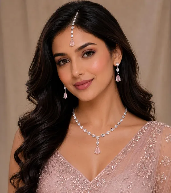 Zeeba_Jewels_Silver_Blush_Pink_Rhodium_Crystal_Bridal_Jewellery_Set_For_Women