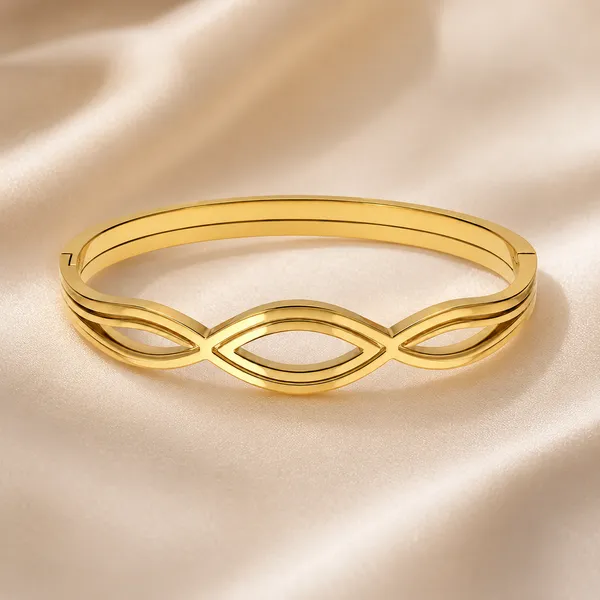 Zeeba_Infinity_Gold_Plated_Contemporary_Openwork_Bracelet