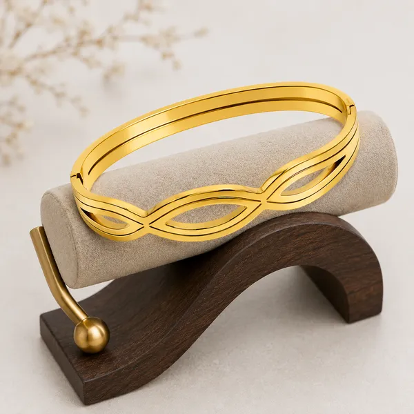 Zeeba_Infinity_Gold_Plated_Contemporary_Openwork_Bracelet