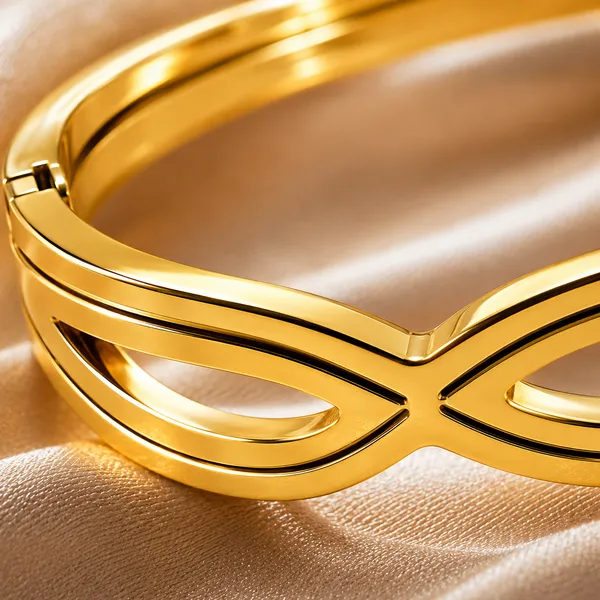 Zeeba_Infinity_Gold_Plated_Contemporary_Openwork_Bracelet