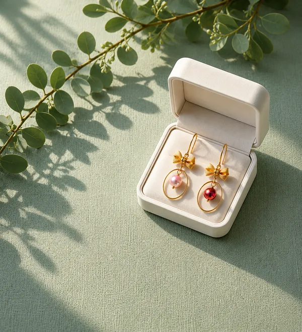 Zeeba_Jewels_Bow_&_Pearl_Hoop_Dangle_Earrings_for_Women_|_Elegant_Statement_Drop_Earrings_|_Designer_Fashion_Jewelr