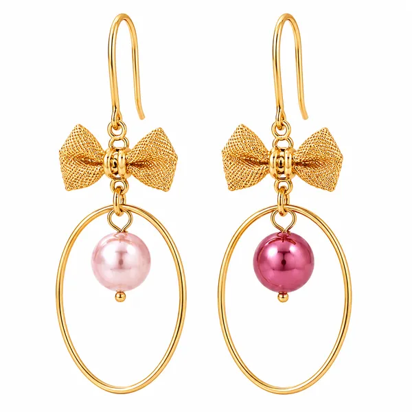 Zeeba_Jewels_Bow_&_Pearl_Hoop_Dangle_Earrings_for_Women_|_Elegant_Statement_Drop_Earrings_|_Designer_Fashion_Jewelr