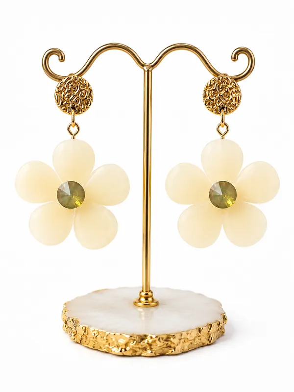 Zeeba_Jewels_Floral_Dangle_Earrings_for_Women_|_Statement_Flower_Drop_Earrings_with_Crystal_Accent_|_Lightweight_Designer_Fashion_Jewelry_for_Everyday_Elegance